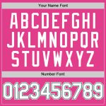 Personalized Pink White-Kelly Green Authentic Throwback Baseball Jersey Team Custom Name and Number
