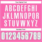 Personalized Pink White-Kelly Green Authentic Throwback Basketball Jersey Team Custom Name and Number
