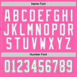 Personalized Pink White-Kelly Green Hockey Jersey Team Custom Name and Number