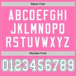 Personalized Pink White-Kelly Green Mesh Authentic Football Jersey Team Custom Name and Number