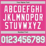 Personalized Pink White-Kelly Green Mesh Authentic Throwback Baseball Jersey Team Custom Name and Number
