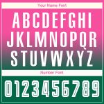 Personalized Pink White-Kelly Green Sublimation Long Sleeve Fade Fashion Soccer Uniform Jersey Team Custom Name and Number