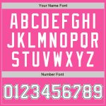Personalized Pink White-Kelly Green Two-Button Unisex Softball Jersey Team Custom Name and Number