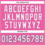 Personalized Pink White-Light Blue Authentic Baseball Jersey Team Custom Name and Number