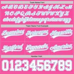 Personalized Pink White-Light Blue Authentic Basketball Shorts Team Custom Name and Number