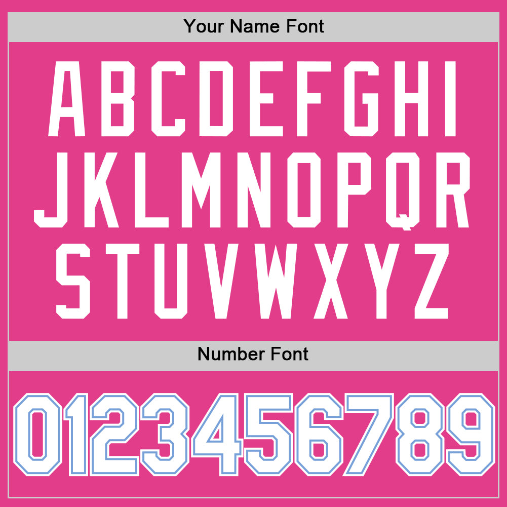 Personalized Pink White-Light Blue Authentic Throwback Baseball Jersey Team Custom Name and Number Personalized Pink White-Light Blue Authentic Throwback Baseball Jersey Team Custom Name and Number - Image 5