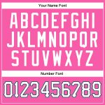 Personalized Pink White-Light Blue Authentic Throwback Basketball Jersey Team Custom Name and Number