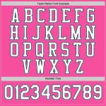 Personalized Pink White Light Blue-Black Bomber Full-Snap Varsity Letterman Jacket Team Custom Name and Number