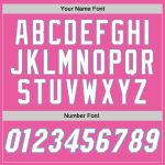 Personalized Pink White-Light Blue Performance T-Shirt