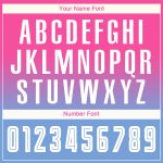 Personalized Pink White-Light Blue Sublimation Long Sleeve Fade Fashion Soccer Uniform Jersey Team Custom Name and Number