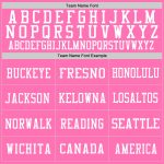 Personalized Pink White Mesh Authentic Football Jersey