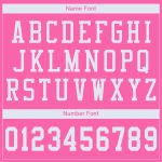 Personalized Pink White Mesh Authentic Football Jersey Team Custom Name and Number