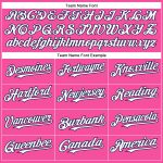 Personalized Pink White-Navy Authentic Baseball Jersey