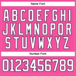Personalized Pink White-Navy Hockey Lace Neck Jersey Team Custom Name and Number