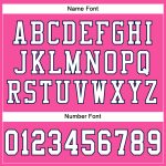Personalized Pink White-Navy Mesh Authentic Football Jersey Team Custom Name and Number