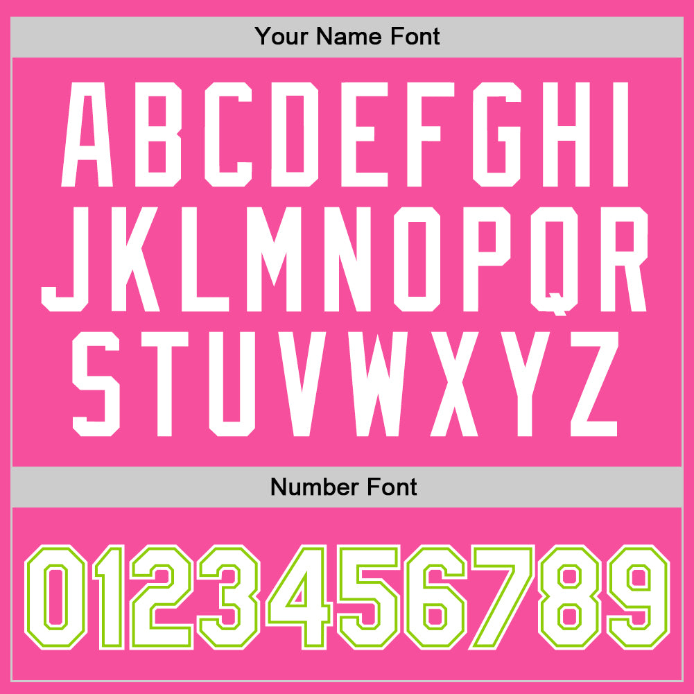 Personalized Pink White-Neon Green Authentic Throwback Basketball Jersey Team Custom Name and Number Personalized Pink White-Neon Green Authentic Throwback Basketball Jersey Team Custom Name and Number - Image 4