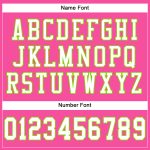 Personalized Pink White-Neon Green Mesh Authentic Football Jersey Team Custom Name and Number