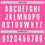 Personalized Pink White Performance Golf Polo Shirt Team Custom Name and Number