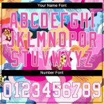 Personalized Pink White-Pink 3D Pattern Design Flowers Authentic Baseball Jersey Team Custom Name and Number