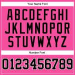 Personalized Pink White Pinstripe Black-White Authentic Basketball Jersey Team Custom Name and Number