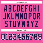 Personalized Pink White Pinstripe Navy-White Authentic Basketball Jersey Team Custom Name and Number
