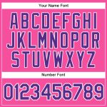 Personalized Pink White Pinstripe Purple Authentic Baseball Jersey Team Custom Name and Number