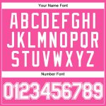 Personalized Pink White Pinstripe White Authentic Baseball Jersey Team Custom Name and Number