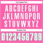 Personalized Pink White Pinstripe White-Kelly Green Authentic Basketball Jersey Team Custom Name and Number