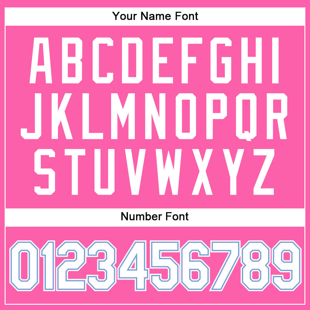 Personalized Pink White Pinstripe White-Light Blue Authentic Basketball Jersey Team Custom Name and Number Personalized Pink White Pinstripe White-Light Blue Authentic Basketball Jersey Team Custom Name and Number - Image 4