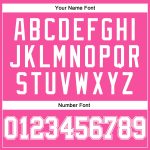 Personalized Pink White Pinstripe White-Pink Authentic Basketball Jersey Team Custom Name and Number