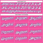 Personalized Pink White-Purple Authentic Baseball Jersey