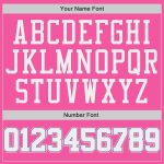 Personalized Pink White-Purple Authentic Baseball Jersey Team Custom Name and Number