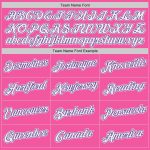 Personalized Pink White-Purple Authentic Baseball Jersey Team Custom Name and Number