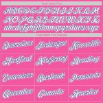 Personalized Pink White-Purple Authentic Throwback Basketball Jersey Team Custom Name and Number