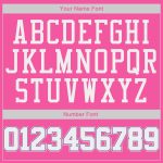 Personalized Pink White-Purple Authentic Throwback Basketball Jersey Team Custom Name and Number