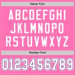 Personalized Pink White-Purple Mesh Authentic Football Jersey Team Custom Name and Number