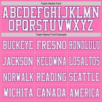Personalized Pink White-Purple Mesh Authentic Football Jersey Team Custom Name and Number