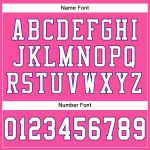 Personalized Pink White-Purple Mesh Authentic Football Jersey
