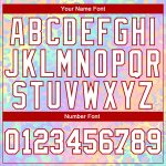 Personalized Pink White-Red Leopard 3D Pattern Long Sleeve Performance T-Shirt Team Custom Name and Number
