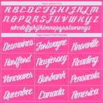 Personalized Pink White Round Neck Basketball Jersey