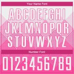 Personalized Pink White Round Neck Sublimation Basketball Suit Jersey Team Custom Name and Number