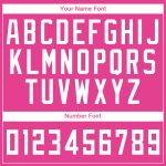 Personalized Pink White Round Neck Suit Basketball Jersey Team Custom Name and Number