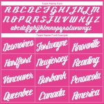 Personalized Pink White Round Neck Suit Basketball Jersey Team Custom Name and Number
