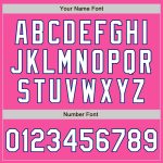 Personalized Pink White-Royal 3 Colors Arm Shapes Authentic Baseball Jersey Team Custom Name and Number