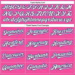 Personalized Pink White-Royal Authentic Baseball Jersey Team Custom Name and Number