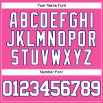 Personalized Pink White-Royal Authentic Baseball Jersey Team Custom Name and Number