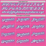 Personalized Pink White-Royal Authentic Sleeveless Baseball Jersey Team Custom Name and Number