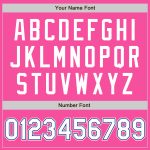 Personalized Pink White-Royal Bomber Full-Snap Varsity Letterman Jacket Team Custom Name and Number
