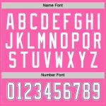 Personalized Pink White-Royal Hockey Jersey Team Custom Name and Number