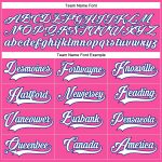 Personalized Pink White-Royal Hockey Lace Neck Jersey Team Custom Name and Number